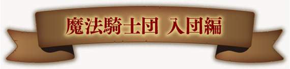 魔法騎士団入団編